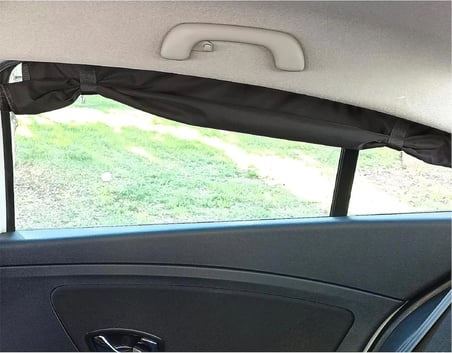 Opel Mokka (Elektrikli) 2021-2022-2023-2024-2025 Araba Yan Cam Güneşlik Perdesi 2'li Set (77x45 cm) - Tam Karartma Oto Cam Perdesi