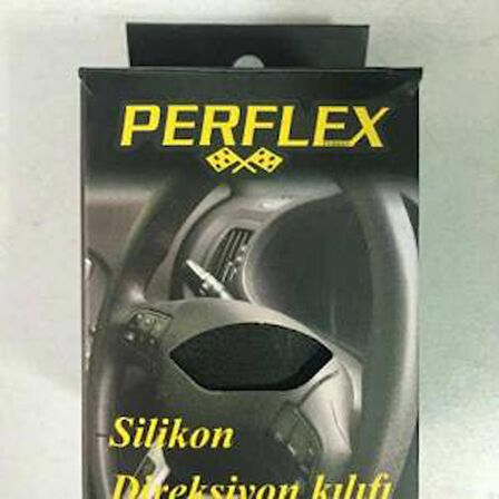 PERFLEX SİLİKON DESENLİ DİREKSİYON KILIFI  SİYAH