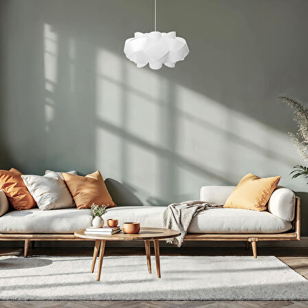 Petal Beyaz Sarkıt Avize (Kolay Kurulum)