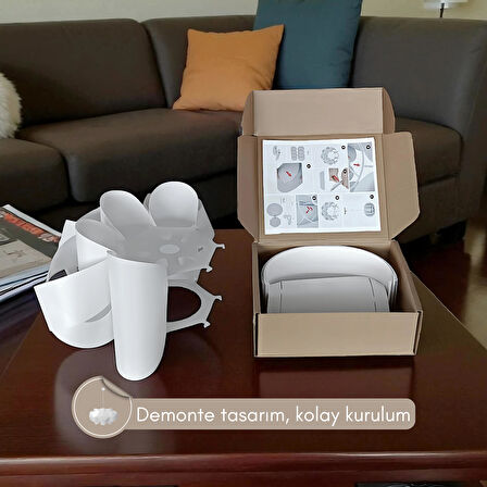 Petal Beyaz Sarkıt Avize (Kolay Kurulum)