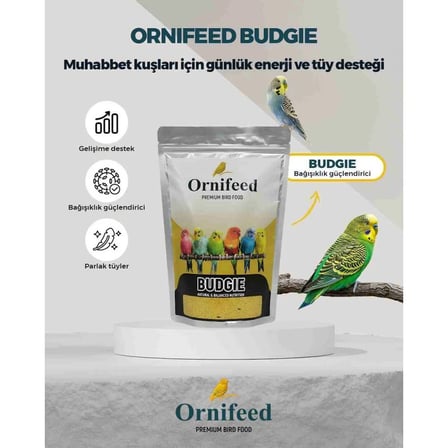 Ornifeed Budgie Profesyonel Muhabbet Kuşu Yumurta Maması 1 Kg