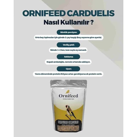 Ornifeed Carduelis Carduelis Profesyonel Saka Maması 1 Kg