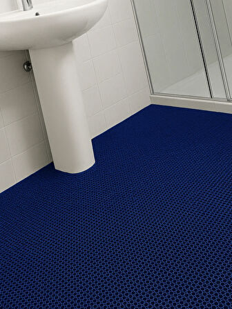 Beylini Bal Petek PVC Paspas Islak Zeminlerde Kaydırmaz İç Dış Mekan Banyo Duş Lavabo Havuz Kenarı Halısı