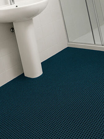 Beylini Bal Petek PVC Paspas Islak Zeminlerde Kaydırmaz İç Dış Mekan Banyo Duş Lavabo Havuz Kenarı Halısı