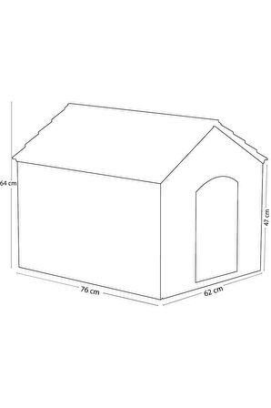 Plastik Kedi-köpek Kulübesi