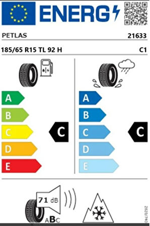Petlas 185/65 R15 TL 92H REINF. MULTI ACTION PT565 Dört Mevsim Lastiği (Üretim Tarihi:2025)