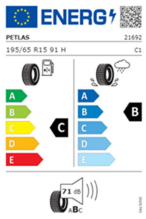 Petlas 195/65 R15 TL 91H IMPERIUM PT515 Yaz Lastiği (Üretim Tarihi:2025) 