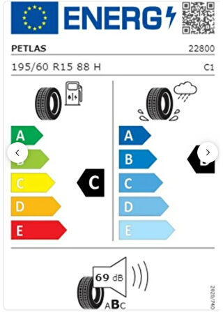 Petlas 195/60 R15 TL 88H PROGREEN PT525 Yaz Lastiği (Üretim Tarihi:2025) 