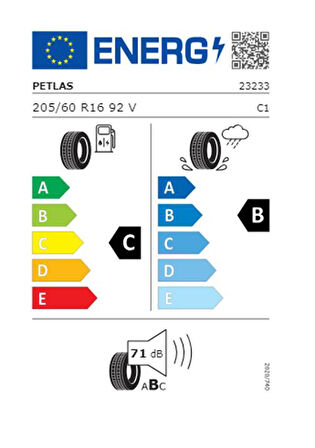 Petlas 205/60 R16 TL 92V IMPERIUM PT515 Yaz Lastiği (Üretim Tartihi:2025) 