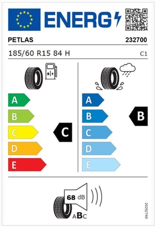 Petlas 185/60 R15 TL 84H PRIME COMFORT Yaz Lastiği (Üretim Tarihi:2026)