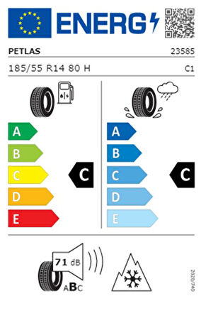 Petlas 185/55 R14 TL 80H MULTI ACTION PT565 Dört Mevsim Lastiği (Üretim Tarihi:2024)