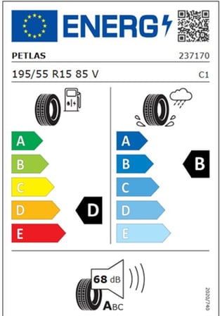 Petlas 195/55 R15 TL 85V PRIME COMFORT Yaz Lastiği (Üretim Tarihi:2026)