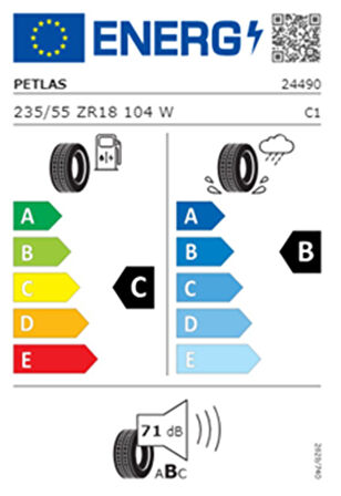 Petlas 235/55/ R18 TL 104W REINF. VELOX SPORT PT741 Yaz Lastiği (Üretim Tarihi:2025)