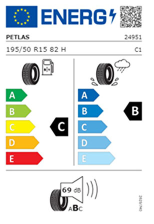 Petlas 195/50 R15 TL 82H PROGREEN PT525 Yaz Lastiği (Üretim Tarihi:2025) 