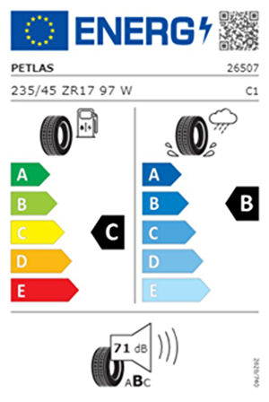 Petlas 235/45 R17 TL 97W REINF. VELOX SPORT PT741 Yaz Lastiği (Üretim Tarihi:2025)