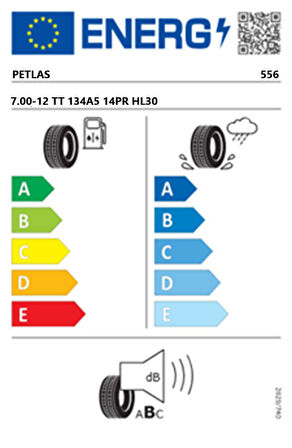 Petlas 7.00-12 TT 134A5 14PR HL30 Forklift Lastiği (Üretim Tarihi:2025)