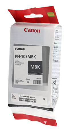 Canon PFI-107MBK Mat Siyah Orjinal Kartuş