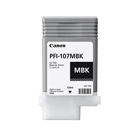 Canon PFI-107MBK Mat Siyah Orjinal Kartuş