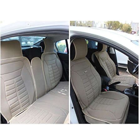 Kia Sportage Yeni Lüx Oto Koltuk Minderi Ön Arka 5'li Set 5STAR Serisi BEJ