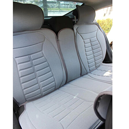 Porche Cayenne Lüx Oto Koltuk Minderi Ön Arka 5'li Set 5STAR Serisi GRİ 03-09