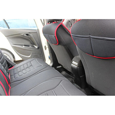 
Peugeot 301 Lüx Oto Koltuk Minderi Ön Arka 5'li Set 5STAR Serisi SİYAH KIRMIZI