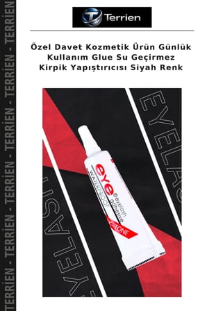Özel Davet Kozmetik Ürün Günlük Kullanım Glue Su Geçirmez Kirpik Yapıştırıcısı Siyah Renk