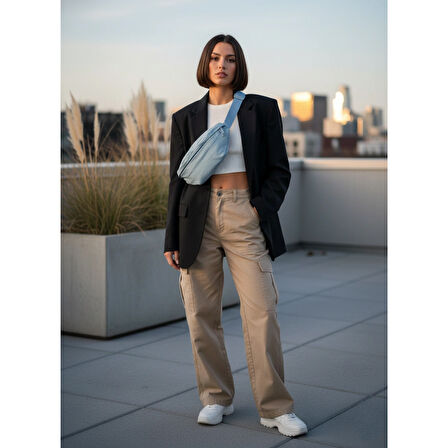 Puffy Sling:Hafif ve Hacimli Ayarlanabilir Cross-Body Bel Omuz Çantası