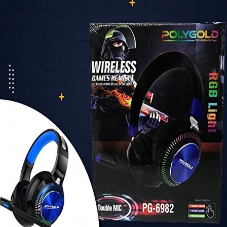 Polygold PG-6982 Rgb 9d Işıklı Oyuncu Kulaklık