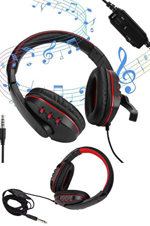 PG6960 Gaming Kulaklık - Yumuşak Kulak Yastıkları, Kablolu, Mikrofonlu