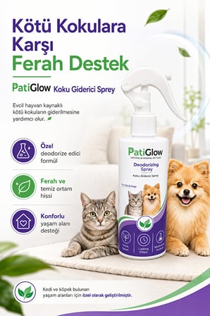 PatiGlow Kedi ve Köpek Koku Giderici Sprey