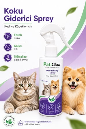 PatiGlow Kedi ve Köpek Koku Giderici Sprey
