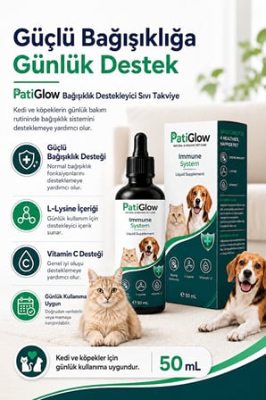 PatiGlow Kedi ve Köpek Bağışıklık Destek Damlası 50 ml