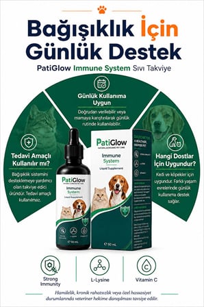 PatiGlow Kedi ve Köpek Bağışıklık Destek Damlası 50 ml