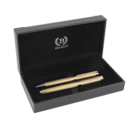 Bradley Gold Metal Tükenmez ve Roller Kalem Seti