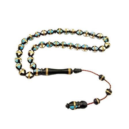 Pigado Pirinç İşlemeli Küre Kesim 8 mm Kuka Tesbih