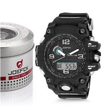 Joefox Analog Dijital Erkek Kol Saati Siyah