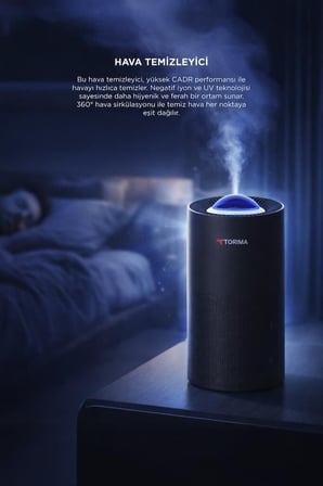 Akıllı Hava Temizleyici Filtresi TAP-500 Pro Gri Filtre Bireysel Salon Yaşam Alanı