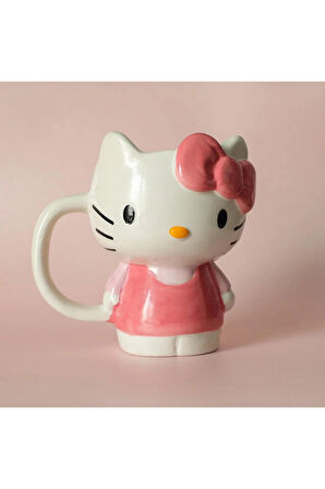Sevimli Hello Kitty PEMBE Kupa