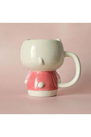 Sevimli Hello Kitty PEMBE Kupa