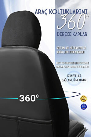 
Bmw 5 Serisi 524 Lüx Deri OTO KOLTUK KILIFI Ön Arka Takım Set EXCLUSİVE TAM SİYAH