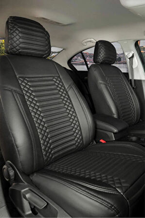 
Volkswagen Golf 5 Lüx Deri OTO KOLTUK KILIFI Ön Arka Takım Set EXCLUSİVE TAM SİYAH