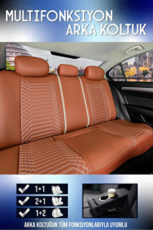 
Bmw 2 SERİSİ 220 Lüx Deri OTO KOLTUK KILIFI Ön Arka Takım Set EXCLUSİVE TARÇIN