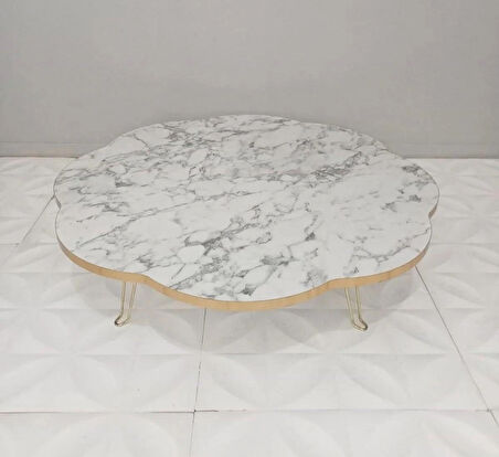 GOLD DETAYLI 90 CM PAPATYA YER SOFRASI