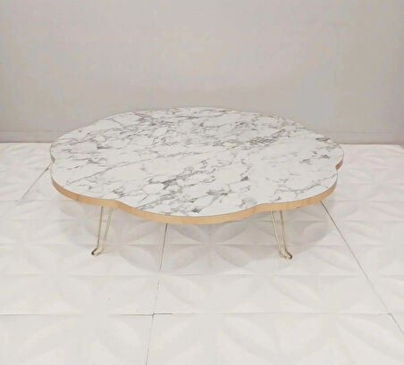 GOLD DETAYLI 90 CM PAPATYA YER SOFRASI