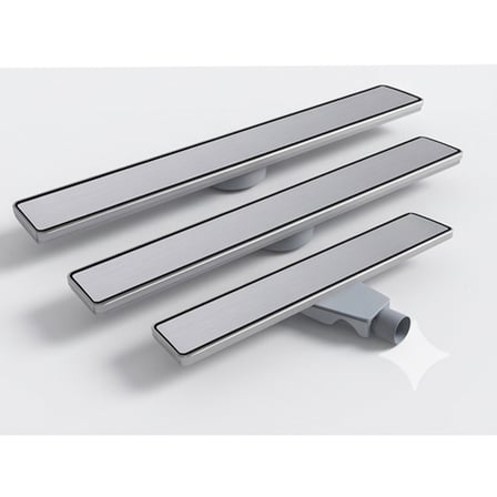 Purvex Home Lineer Duş Kanalı - Fırçalanmış 304 Paslanmaz Çelik Duş Süzgeci, Koku Önleyici Trap  33 cm