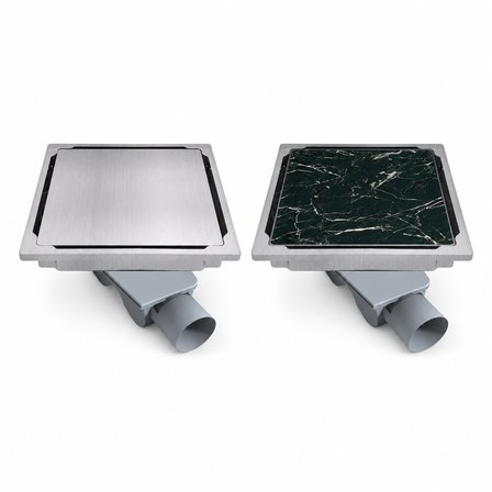 Purvex Home 15x15 Komple Paslanmaz Yer Süzgeci - Seramik Uyumlu