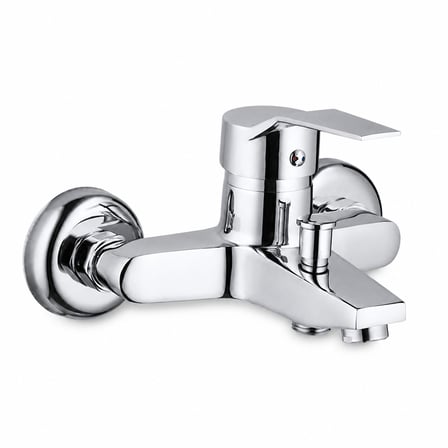 Purvex Home Spektra Banyo Bataryası Duvara Montaj Aç Kapa Krom Pirinç Musluk Fonksiyonel Yönlendiricili Duş Batarya Seti Lüks Modern Tasarım