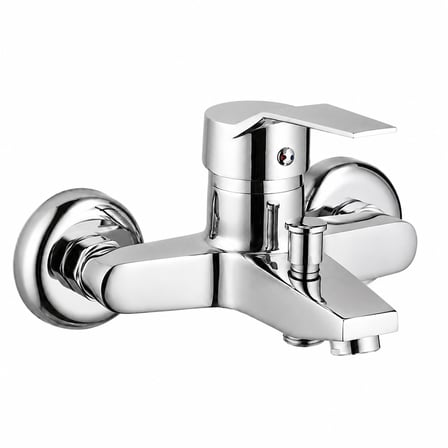 Purvex Home Spektra Banyo Bataryası Duvara Montaj Aç Kapa Krom Pirinç Musluk Fonksiyonel Yönlendiricili Duş Batarya Seti Lüks Modern Tasarım