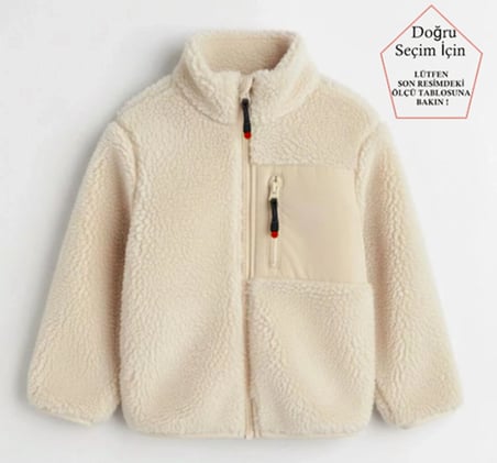 Unisex Çocuk Yumuşak Dokulu Astarlı Fermuarlı Cepli Peluş Hırka
