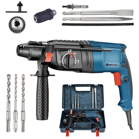 Prohummer Ph262 Elektrikli 4 lü Grup Seti - Kırıcı Delici + 13mm Darbeli Vidalama Matkap + 125mm Avuç Taşlama + Dekupaj Testere